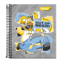 Cuaderno Book Simpsons 7 mm 150 Hojas Torre